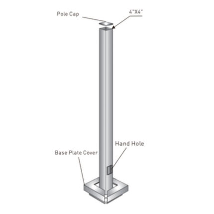 4x4 Square pole